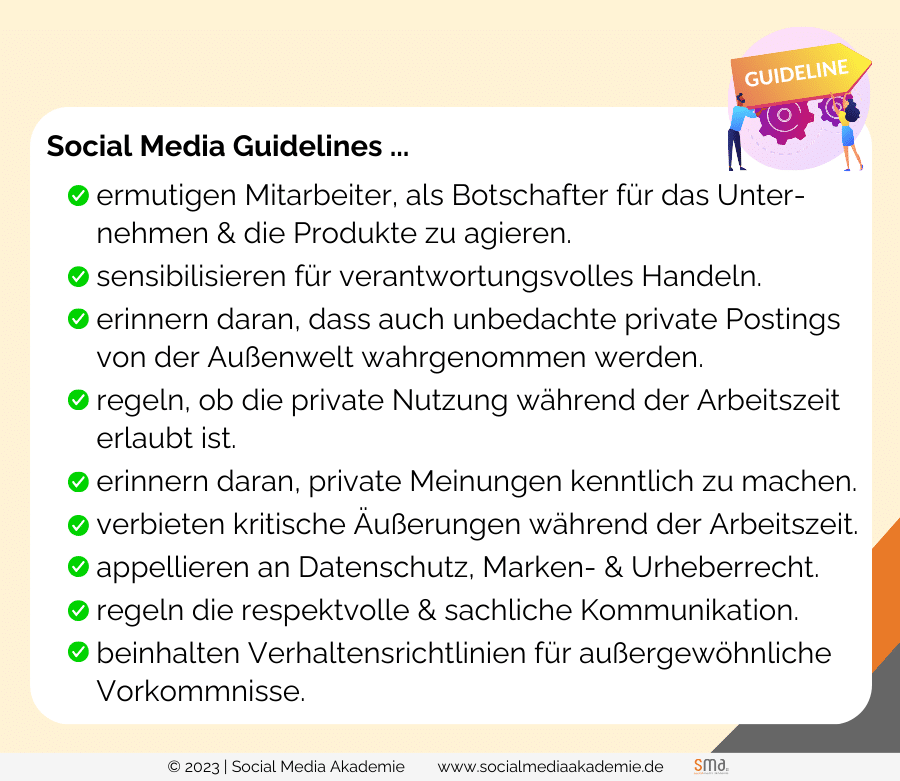 Social Media Guidelines für Mitarbeiter