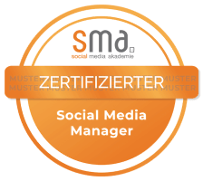 SMA Teilnehmer Badge Social Media Manager