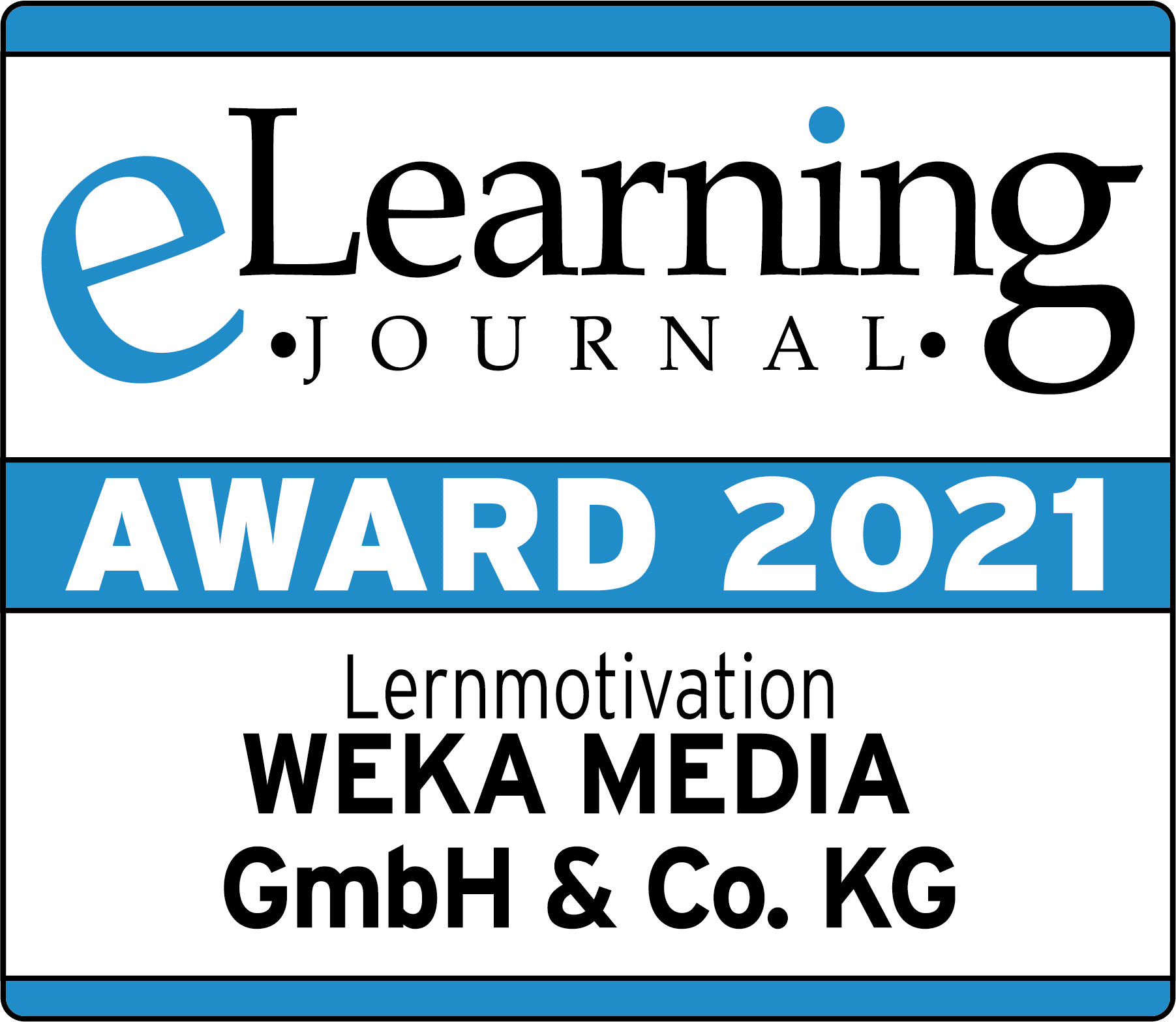 eLearning Award 2021 Siegel Lernmotivation Weka Media