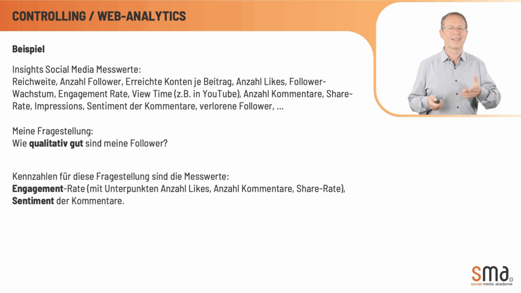 Beispiel für die Anwendung der Engagement-Rate, mit Thomas Hörner