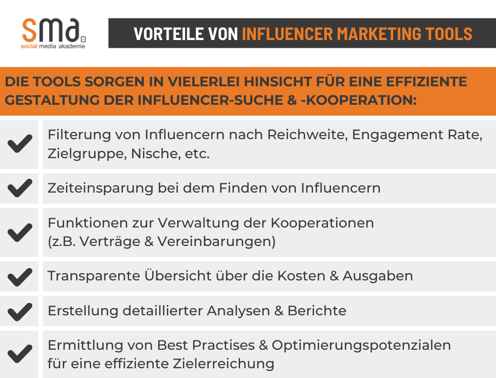 Vorteile von Influencer Marketing Tools