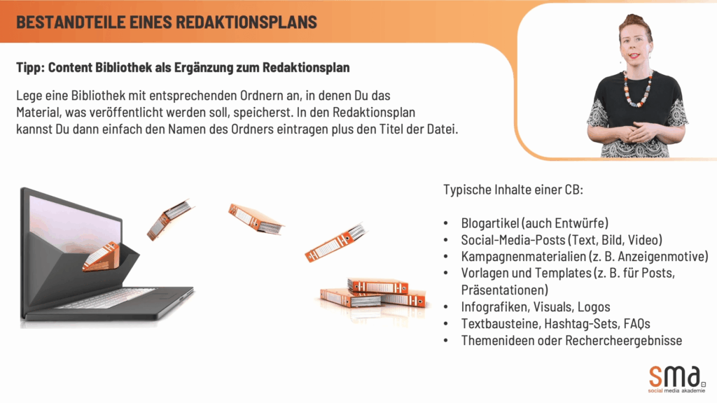 Bestandteile eines Redaktionsplans - Vorlesung mit Kordula Poerschke